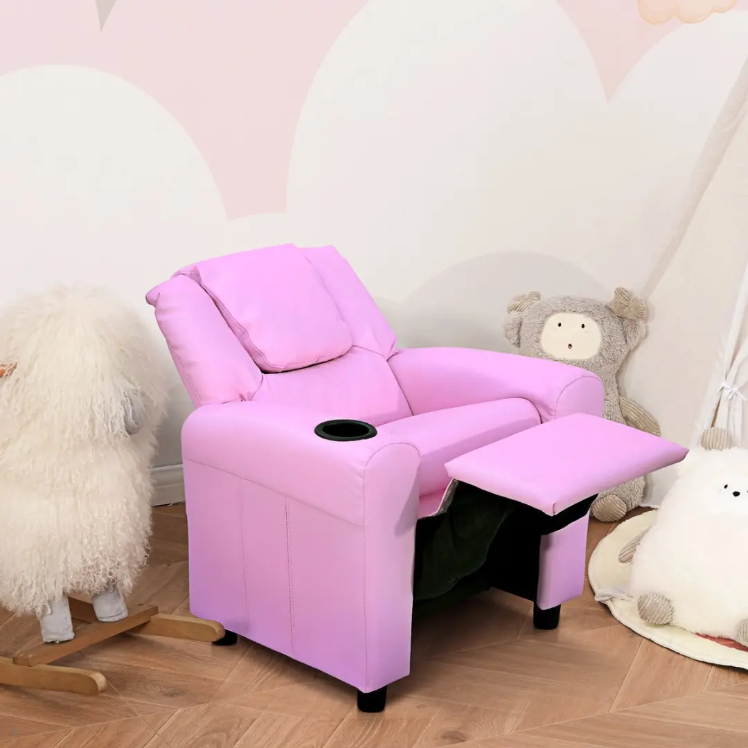Homcom Kinderfauteuil Mini Roze