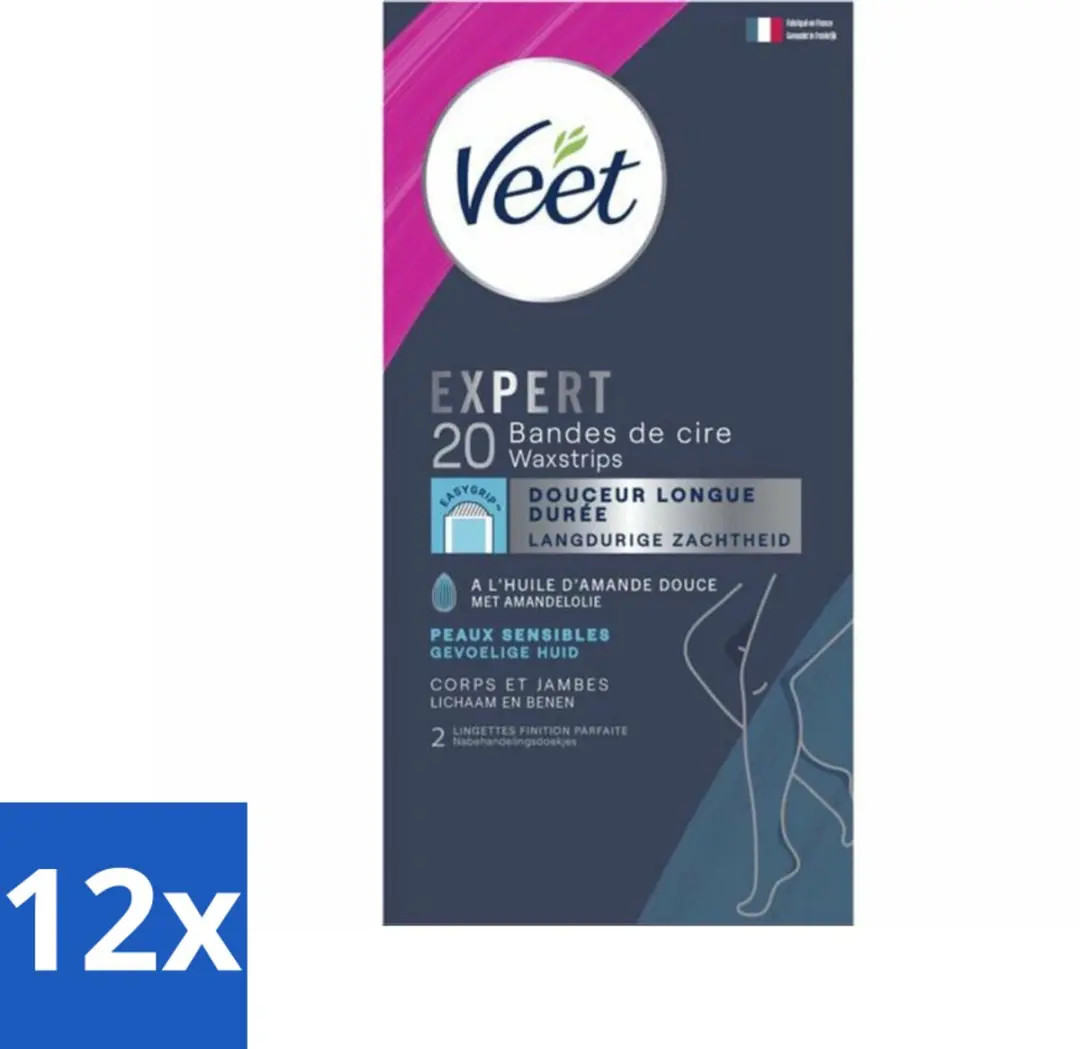 Veet Expert Koude Waxstrips Benen Gevoelige Huid