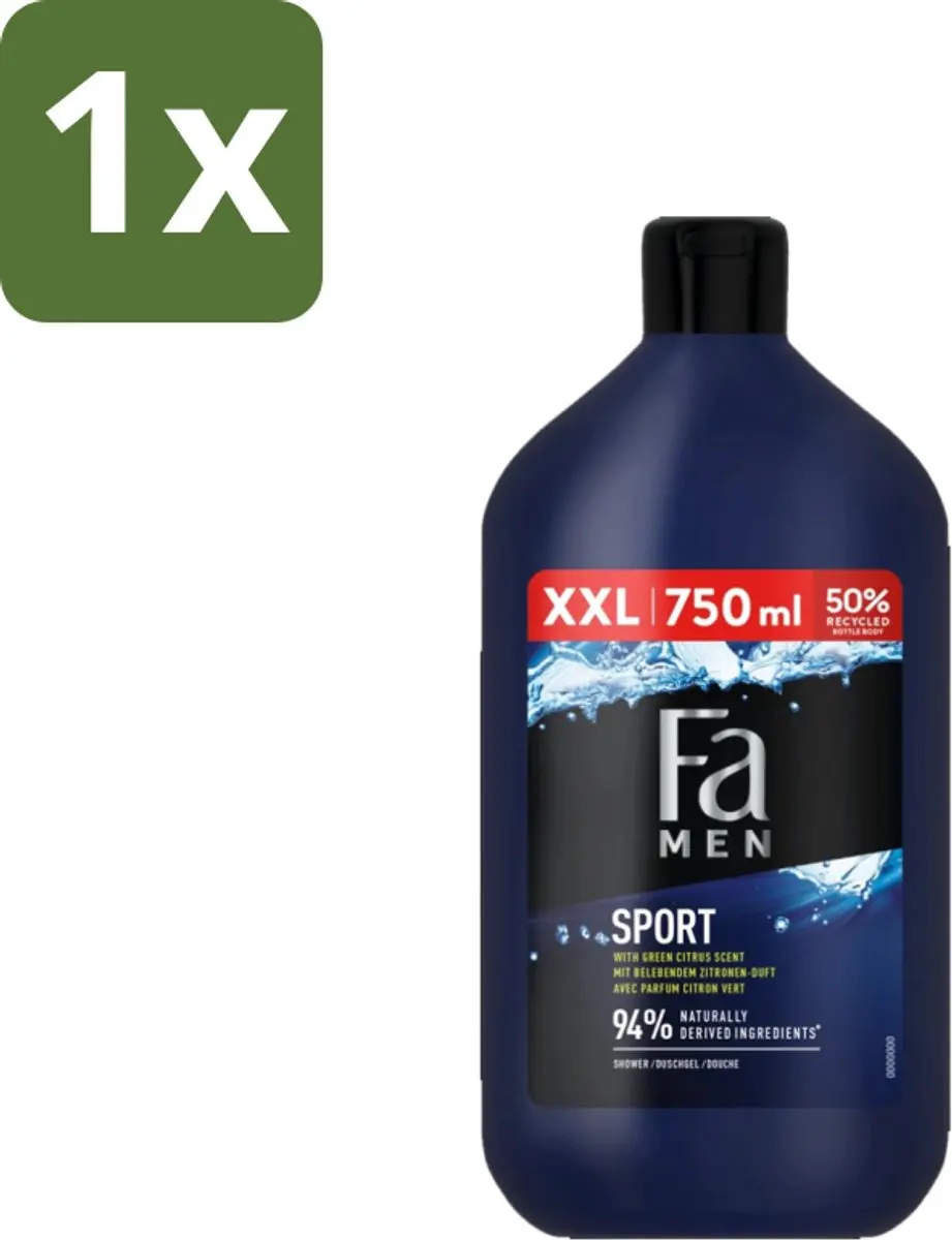 Fa Men Sport Douchegel Groene Citrus 750ml