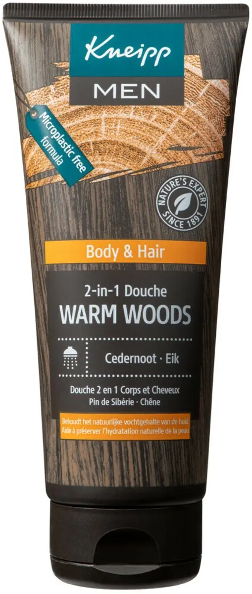 Kneipp Men Warm Woods Douchegel 200ml - 4 Stuks