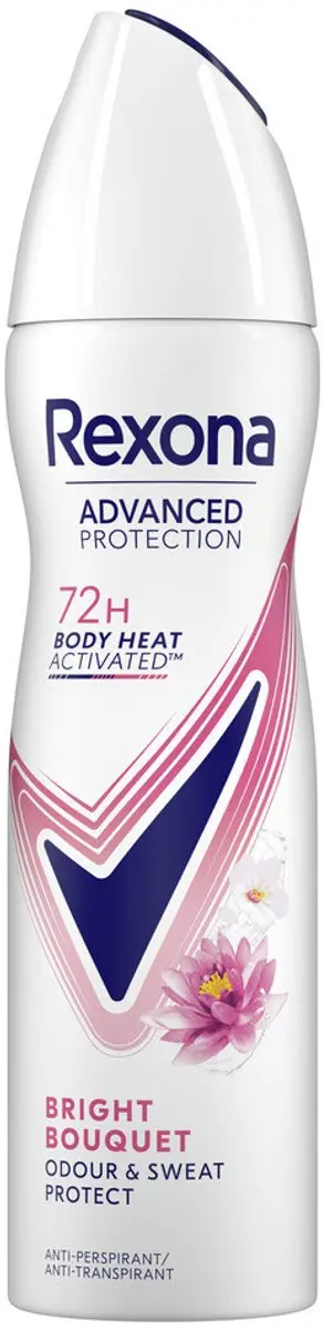 Rexona Deodorant Spray Advanced Protection Bright Bouquet 150ml - 15 Stuks