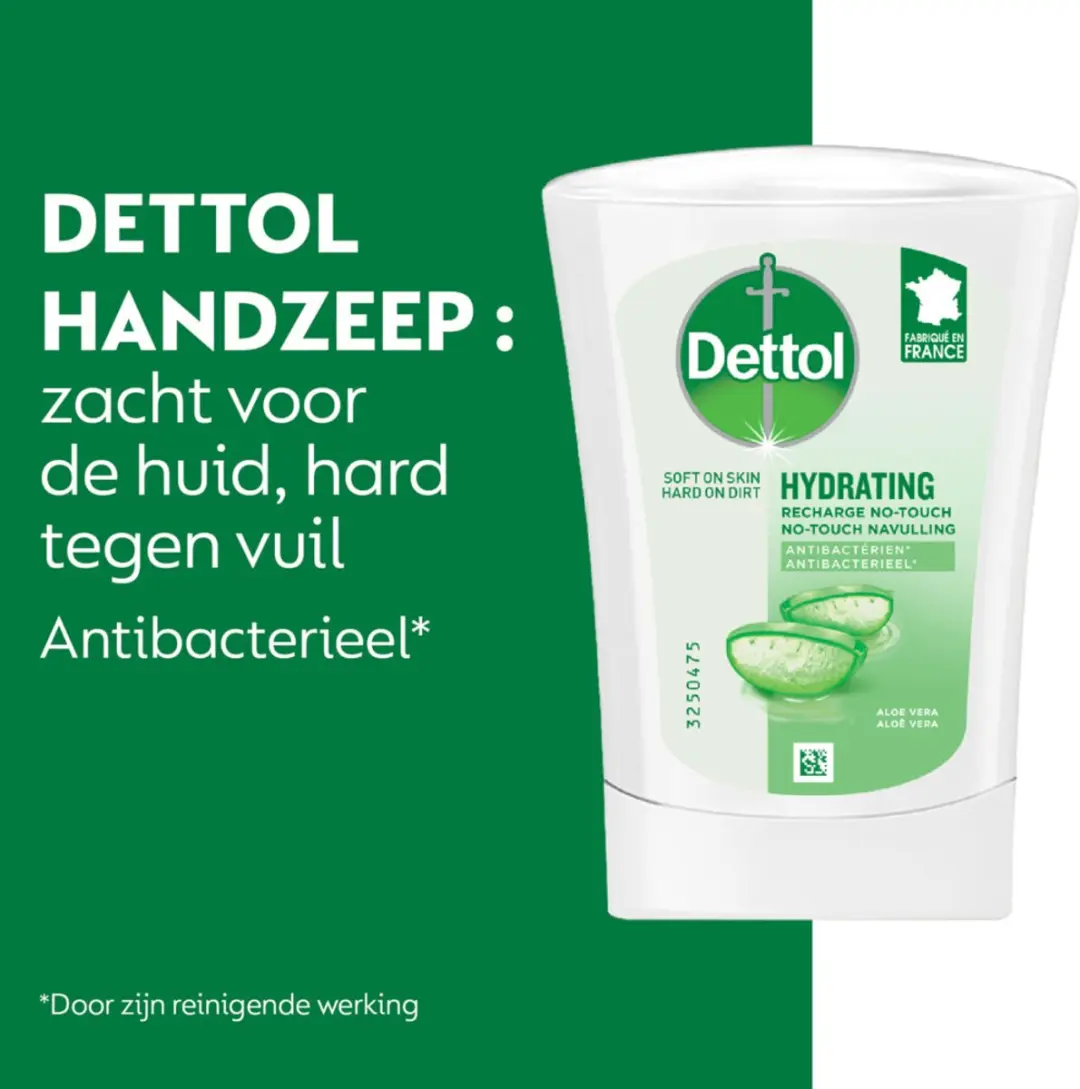 Dettol Wasgel Navulling Hydrate Aloë Vera & Bamboe 250ml