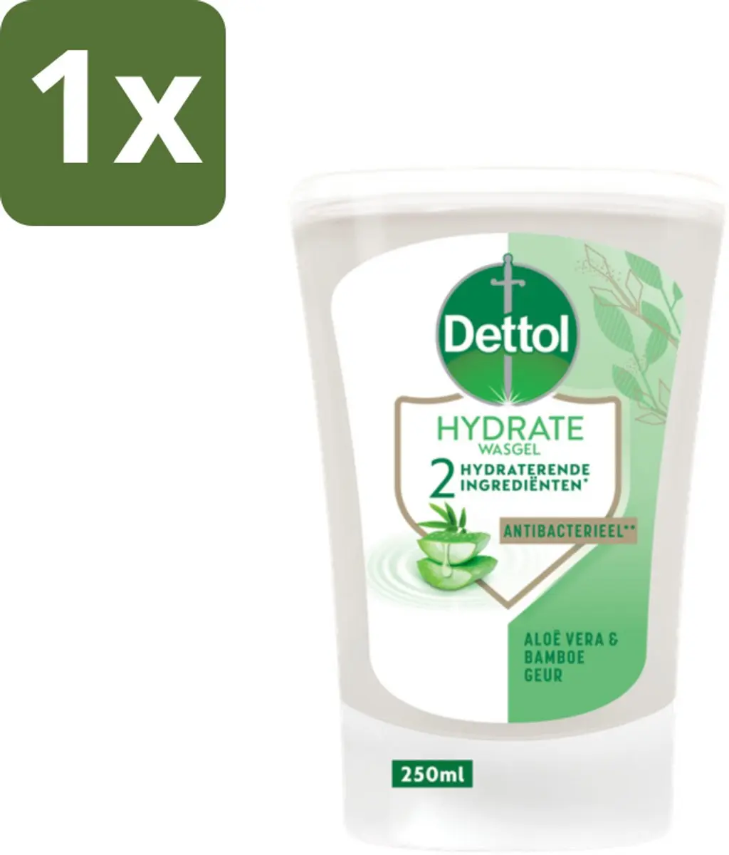 Dettol Wasgel Navulling Hydrate Aloë Vera & Bamboe 250ml