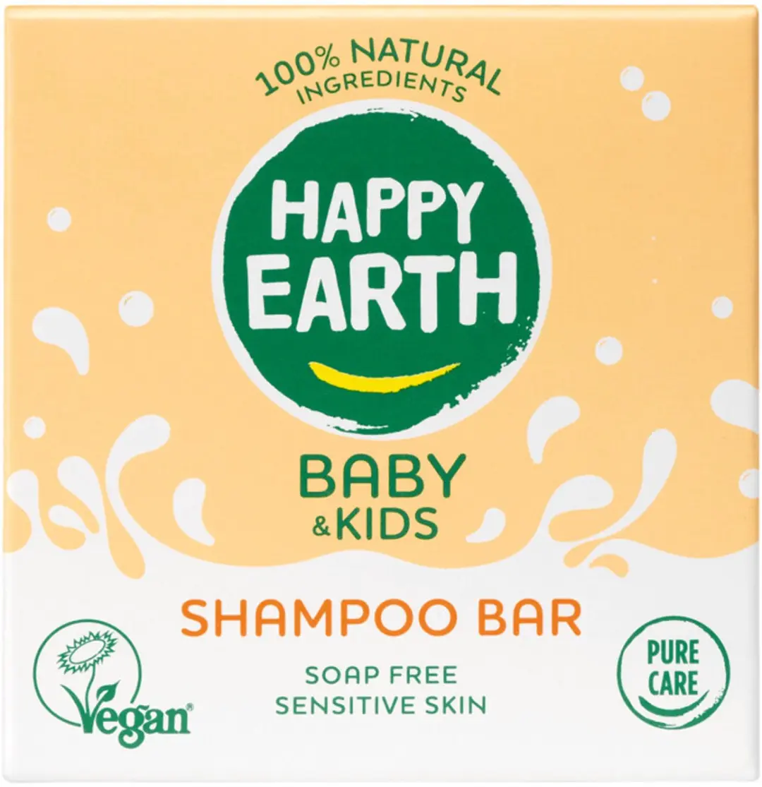 Happy Earth Baby & Kids Shampoo Bar 50g - 5 Stuks