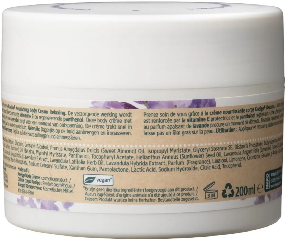 Kneipp Bodycrème Relaxing Lavendel 200ml - 25 Stuks