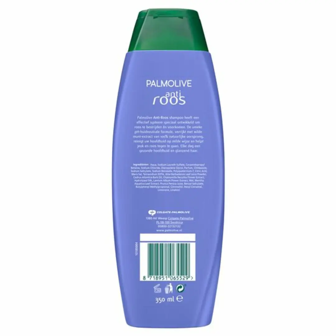 Palmolive Shampoo Anti-Roos 350ml - Wilde Munt - 15 Stuks