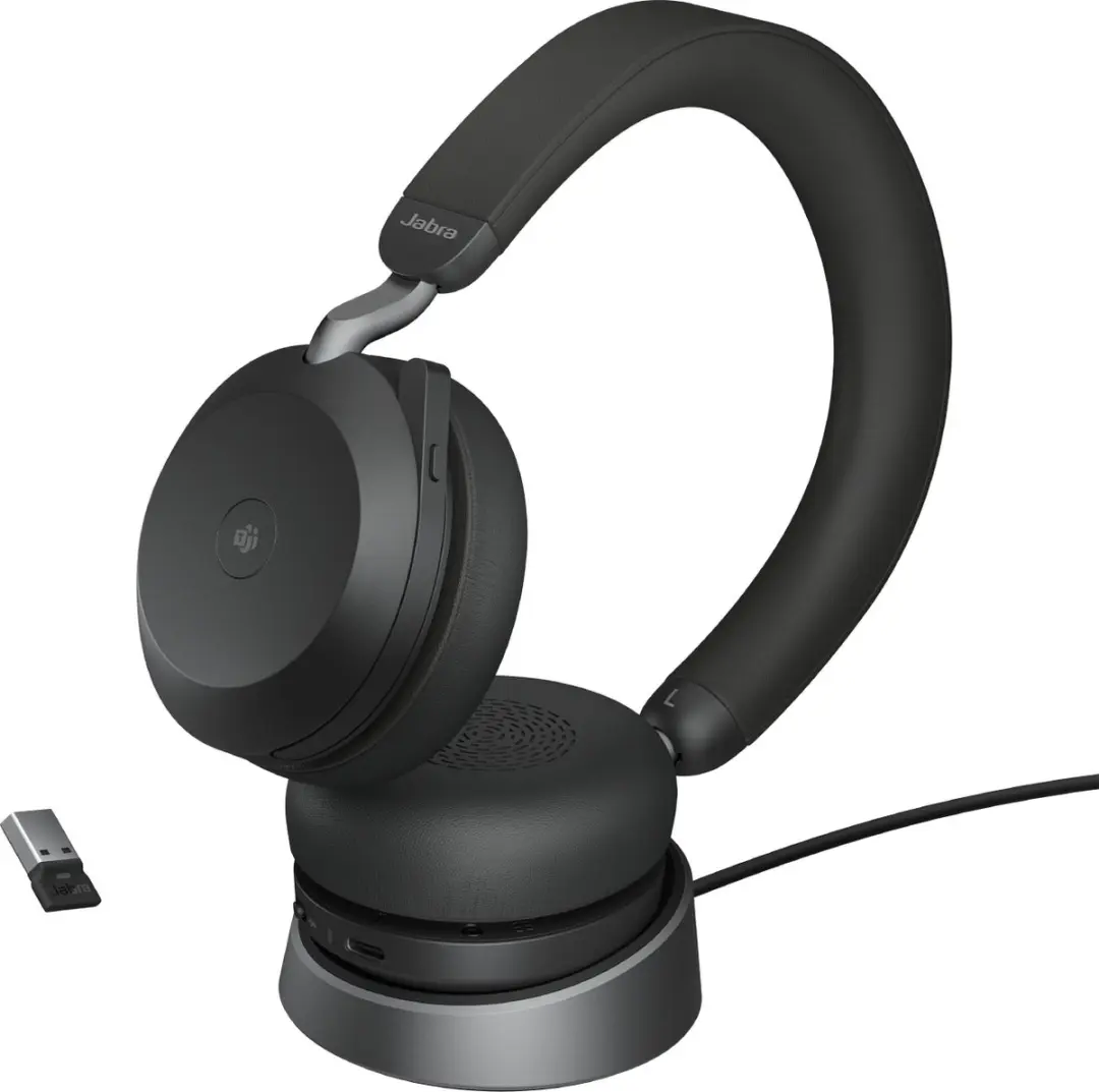 Jabra Evolve2 75 Headset - Draadloos - Zwart