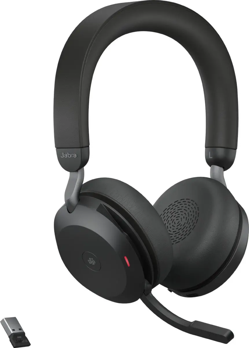 Jabra Evolve2 75 Headset - Draadloos - Zwart
