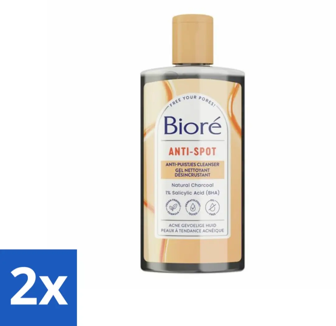 Bioré Houtskool Anti-Puistjes Reinigingsgel 400ml