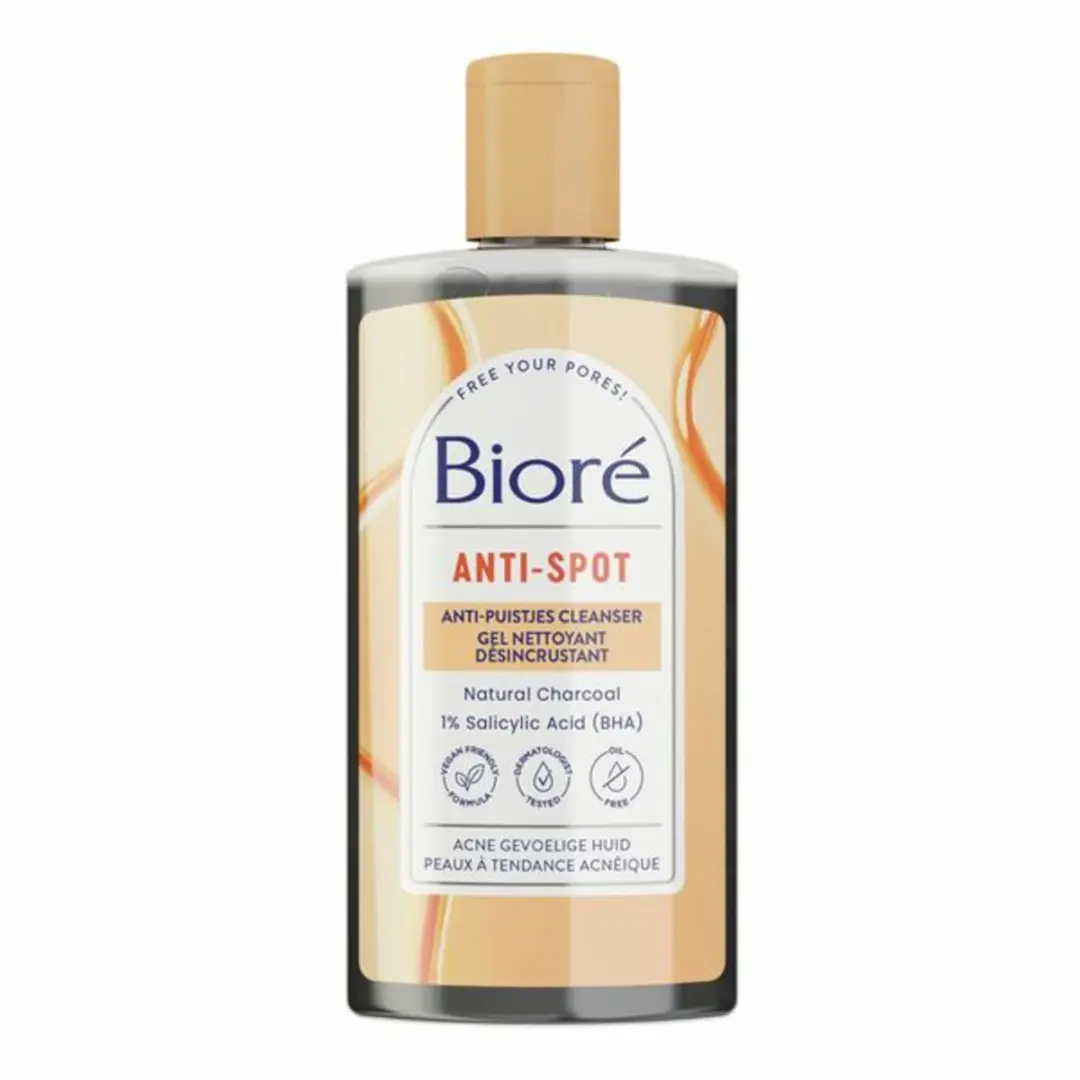 Bioré Houtskool Anti-Puistjes Reinigingsgel 400ml - 2 Stuks