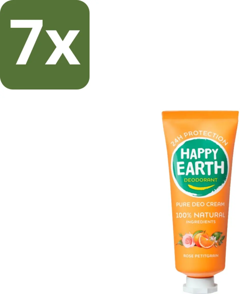 Happy Earth Deodorant Crème Rose Petitgrain 280ml