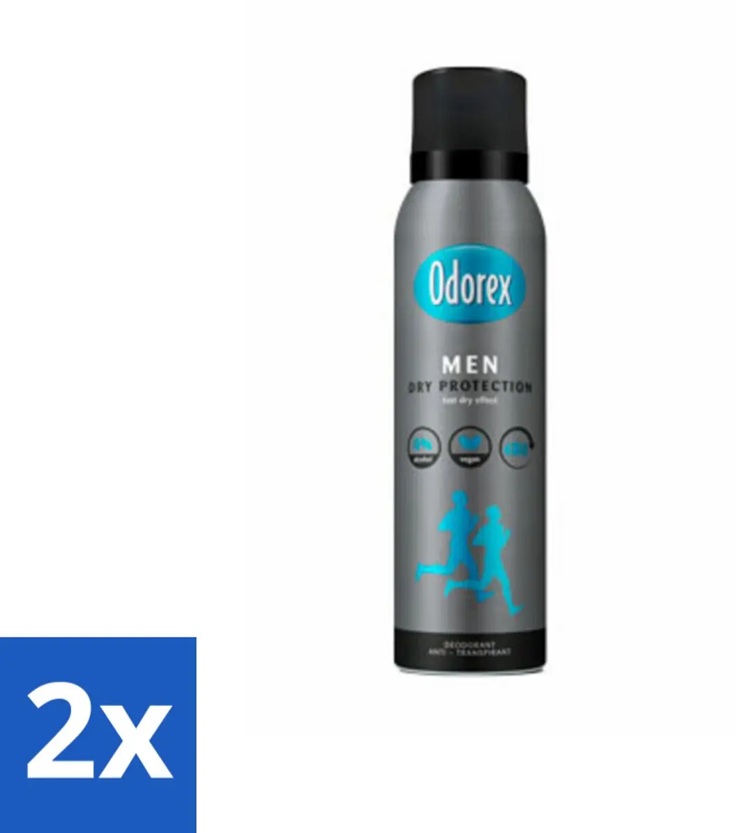 Odorex Men Deospray Dry Protection 150ml - 2 Stuks