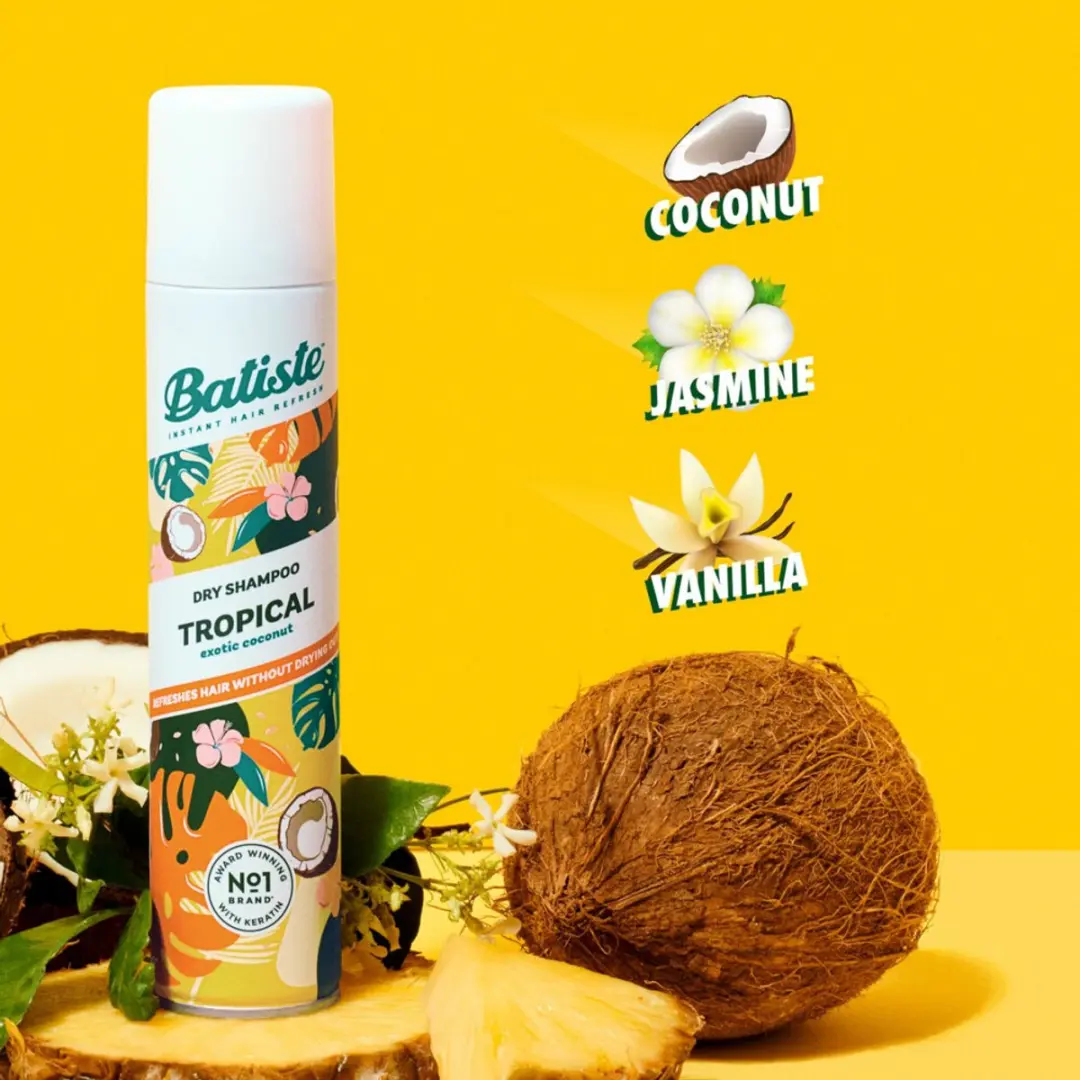 Batiste Tropical Droogshampoo 200ml - 4 Stuks