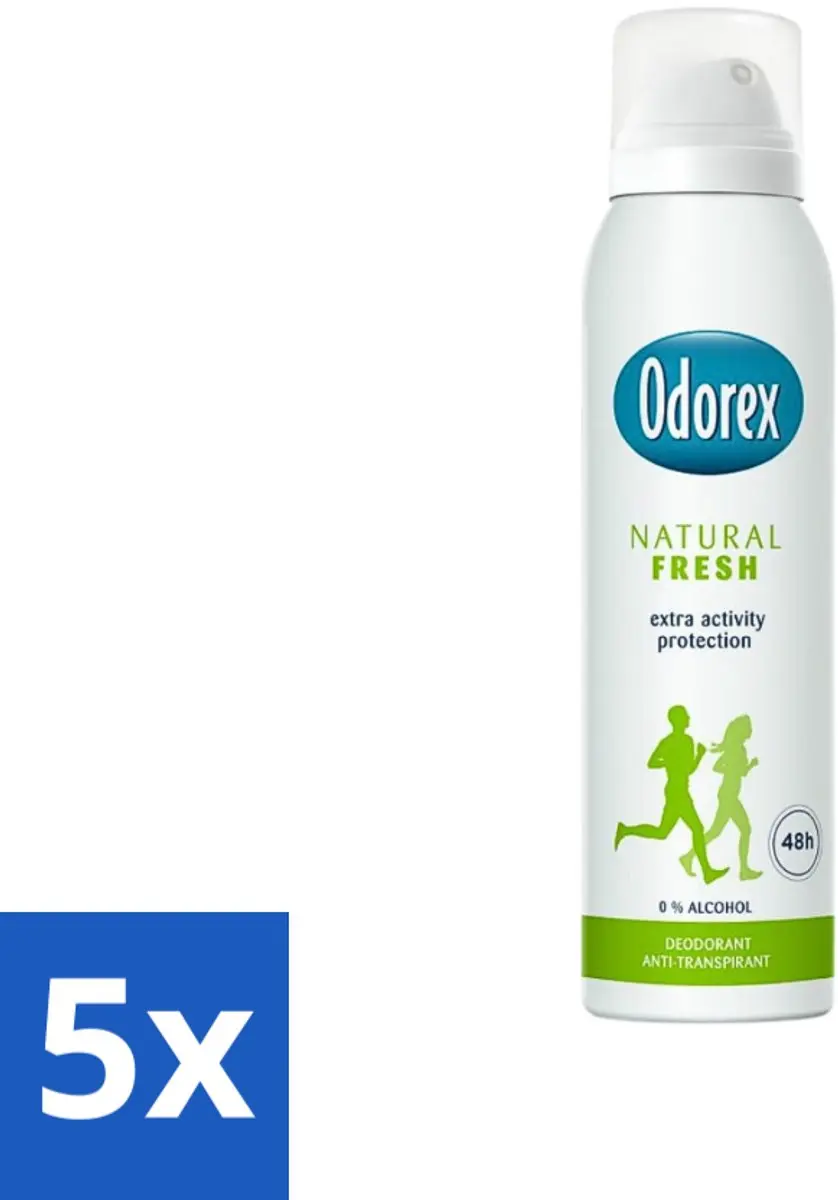 Odorex Deodorant Spray Natural Fresh 150ml - 20 Stuks