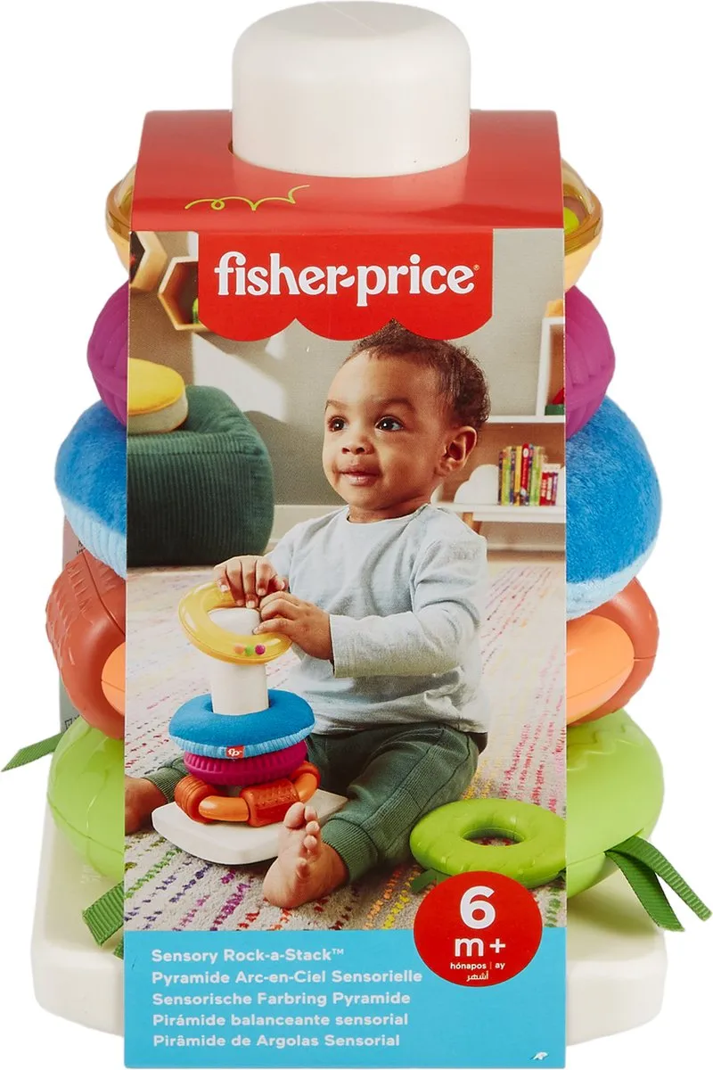 Fisher-Price Zintuiglijke Stapeltoren HXK47 - Meerkleurig - afbeelding 3 van 6