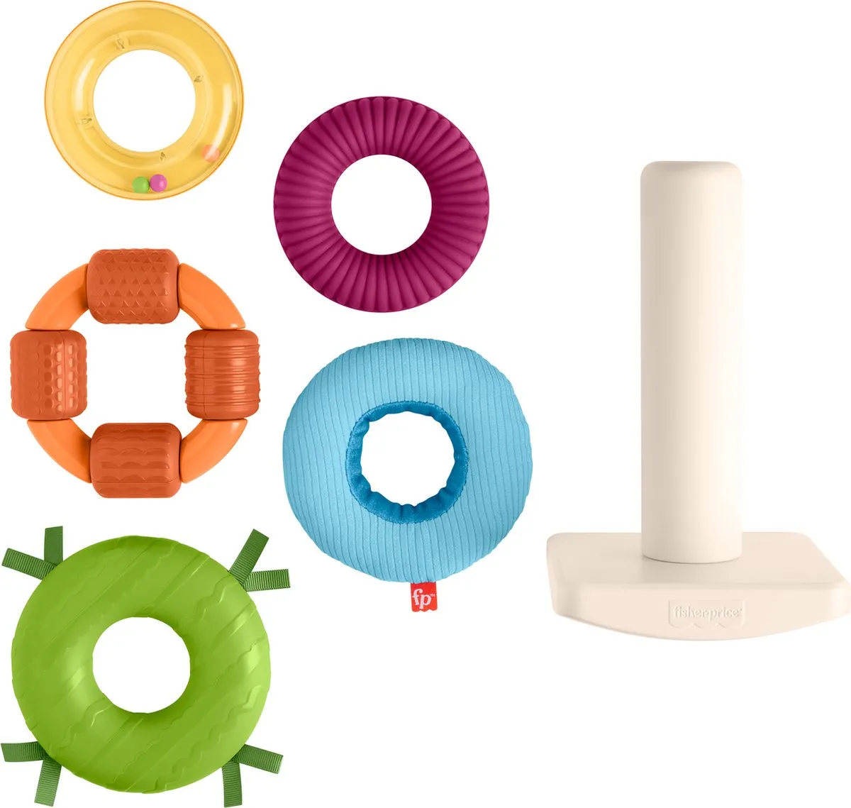 Fisher-Price Zintuiglijke Stapeltoren HXK47 - Meerkleurig - afbeelding 4 van 6