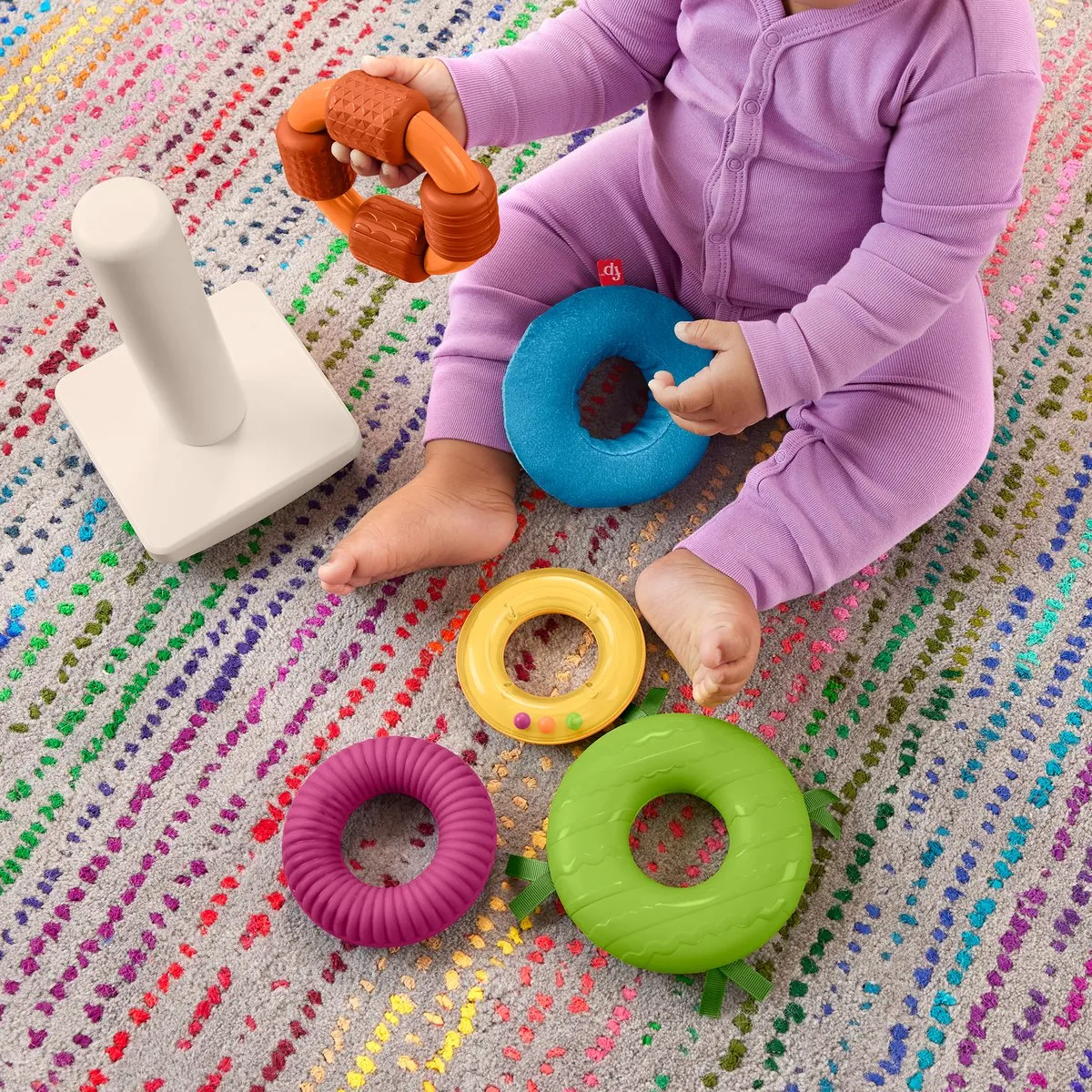 Fisher-Price Zintuiglijke Stapeltoren HXK47 - Meerkleurig - afbeelding 5 van 6