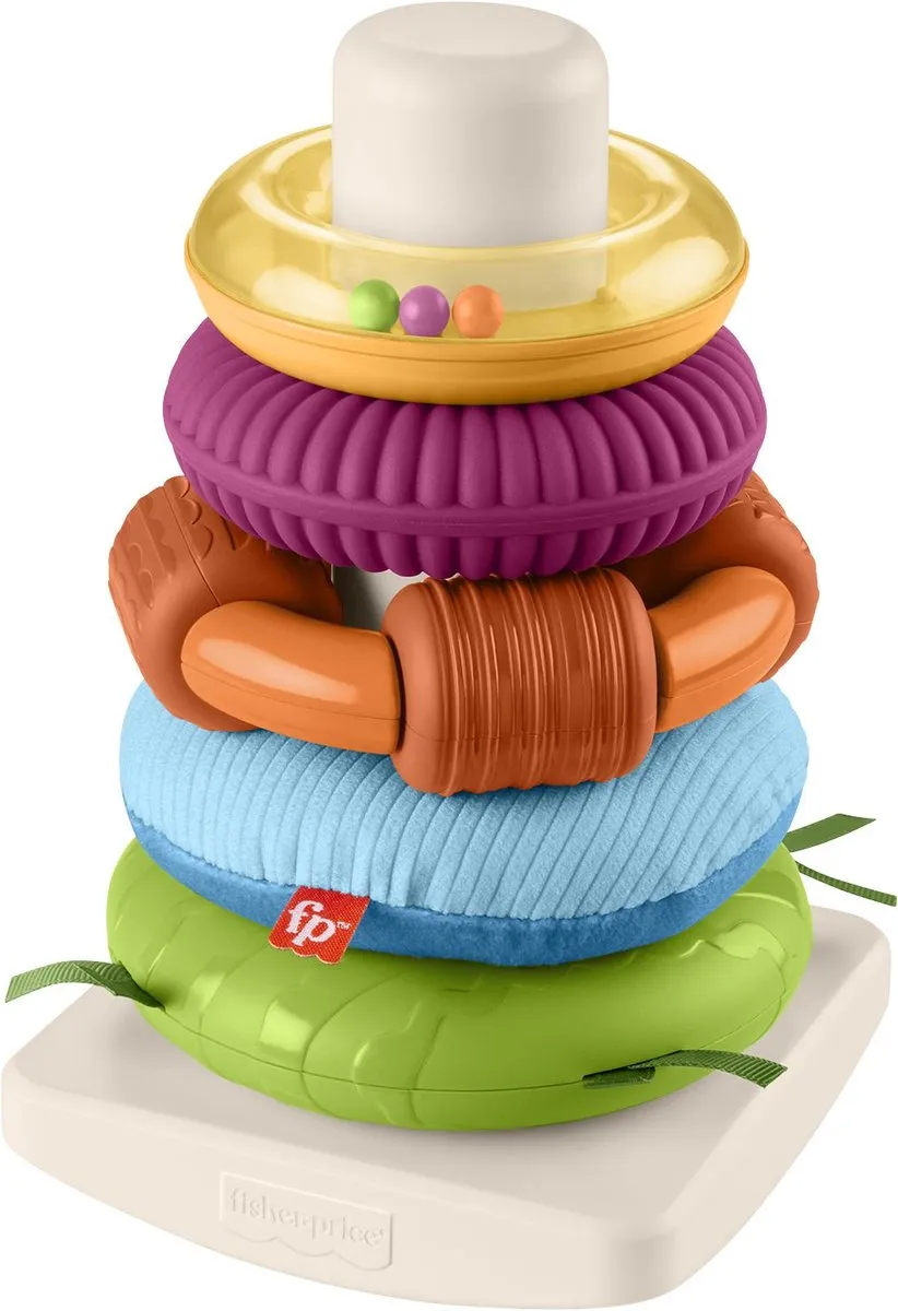 Fisher-Price Zintuiglijke Stapeltoren HXK47 - Meerkleurig - afbeelding 2 van 6