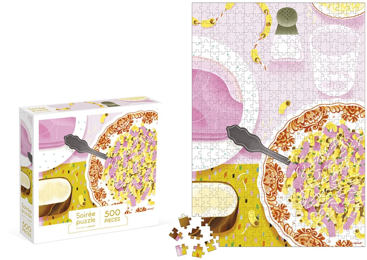 Janod Kidult Pasta En Ham Puzzel 500 Stuks - 8+