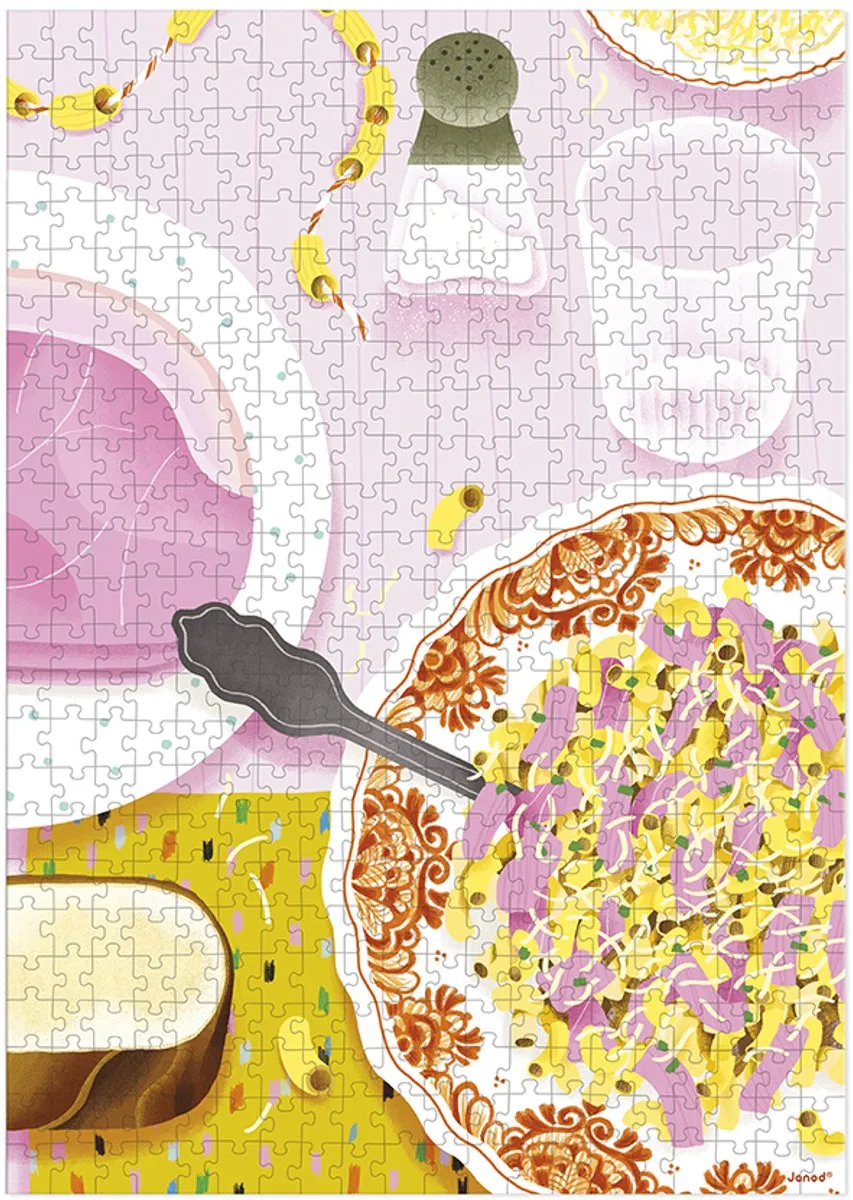 Janod Kidult Pasta En Ham Puzzel 500 Stuks - 8+