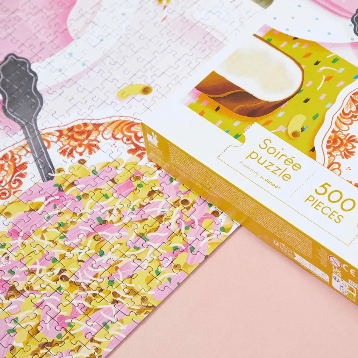 Janod Kidult Pasta En Ham Puzzel 500 Stuks - 8+