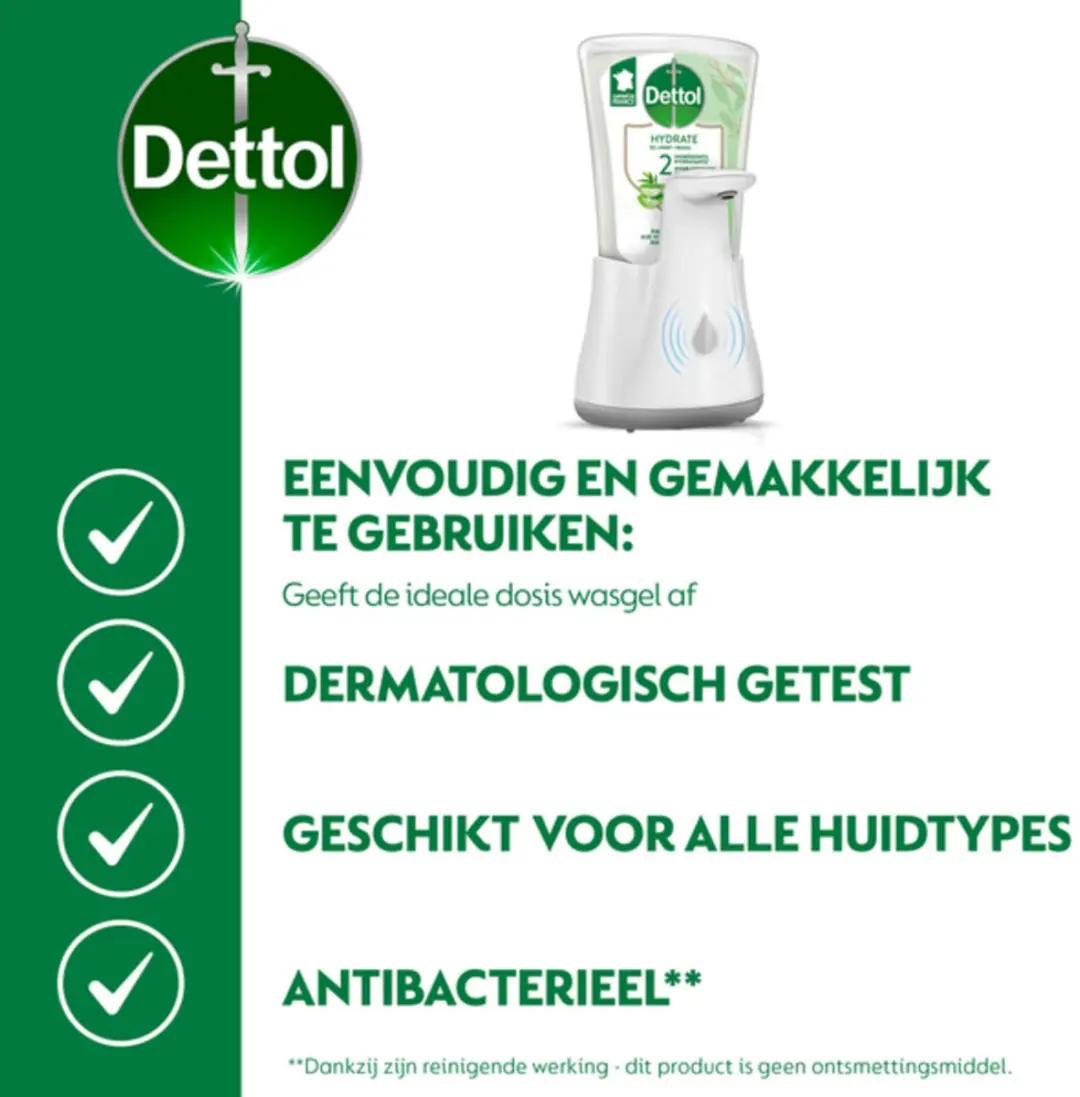 Dettol Automatische Zeepdispenser No-Touch - 250ml - 20 Stuks