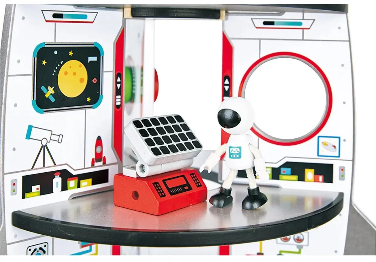 Hape Raket Ruimteschip - 4 Etages - Veelkleurig