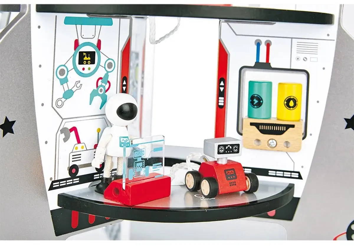 Hape Raket Ruimteschip - 4 Etages - Veelkleurig