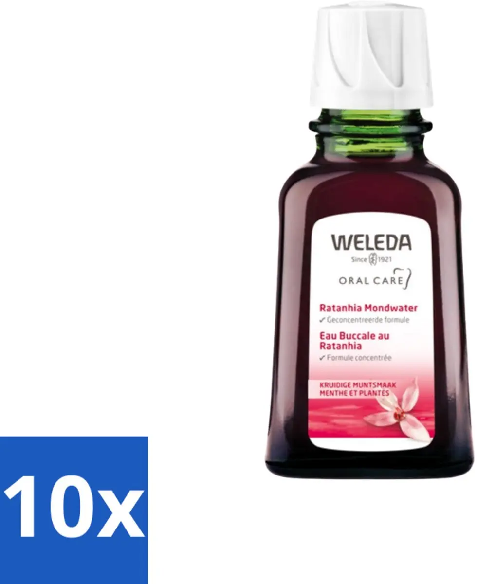 Weleda Ratanhia Mondwater Geconcentreerd 50ml - 10 Stuks