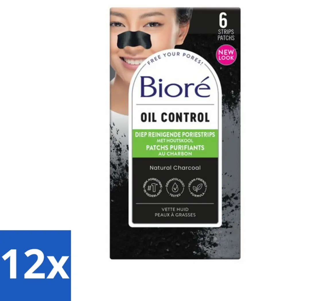 Bioré Houtskool Neusstrips Diepreinigend