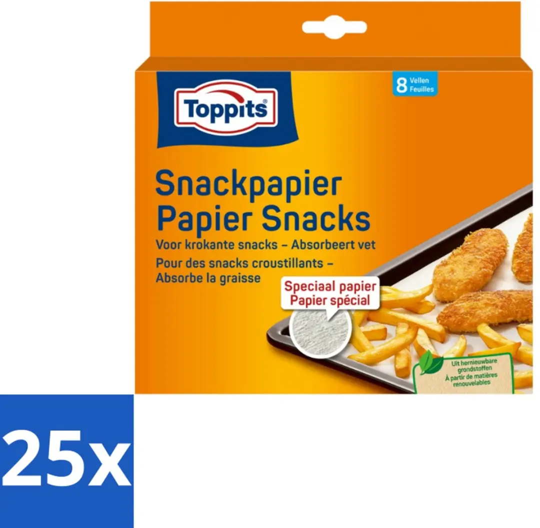 Toppits Snackpapiervellen 25 Stuks