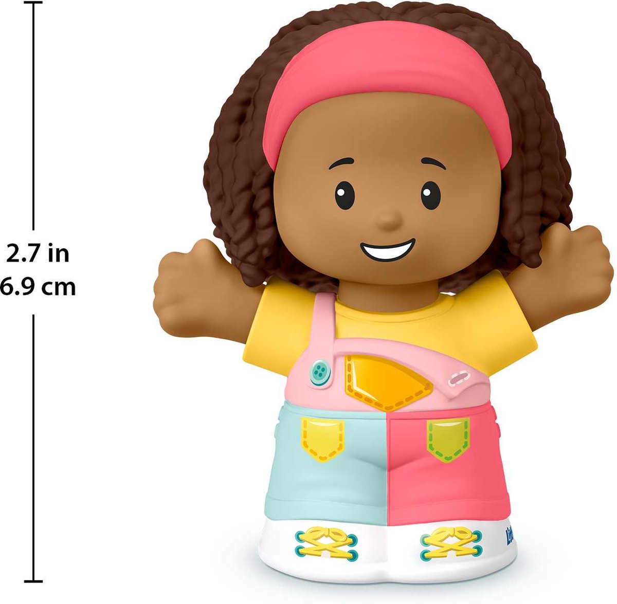 Fisher-Price Little People Girl in Overalls, 1 jaar, Meerkleurig