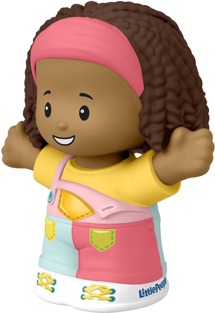 Fisher-Price Little People Girl in Overalls, 1 jaar, Meerkleurig