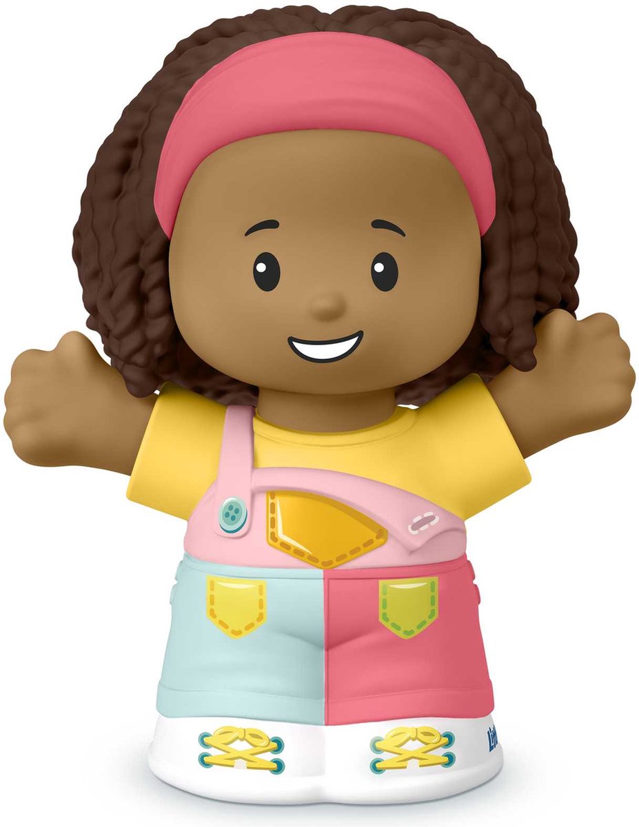 Fisher-Price Little People Girl in Overalls, 1 jaar, Meerkleurig