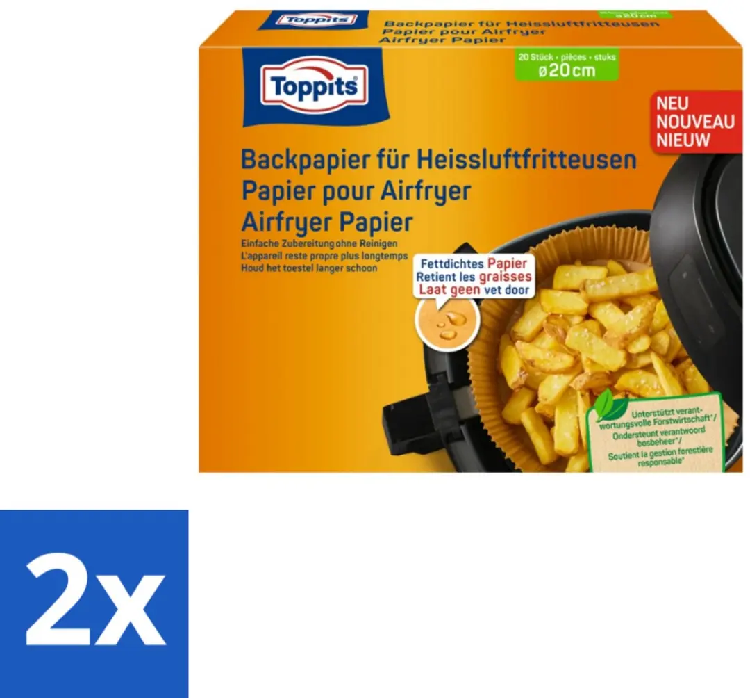 Toppits Airfryer Papier 20cm