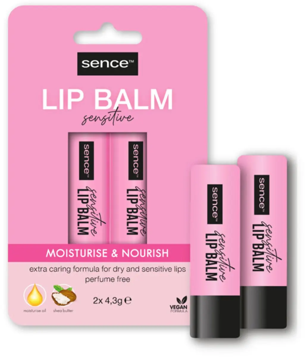Sence Lippenbalsem Sensitive - 26g - 3 Stuks