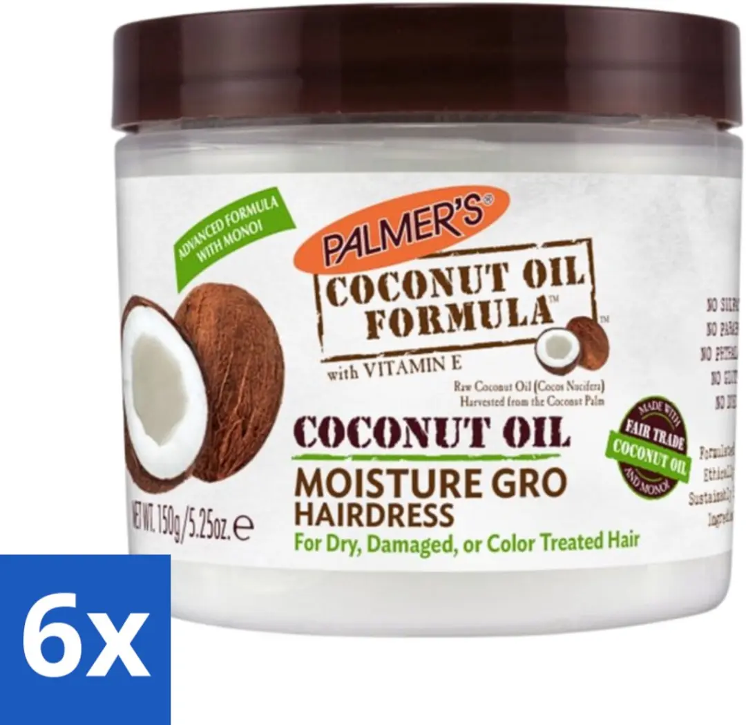 Palmers Coconut Oil Crèmespoeling 150ml - 6 Stuks