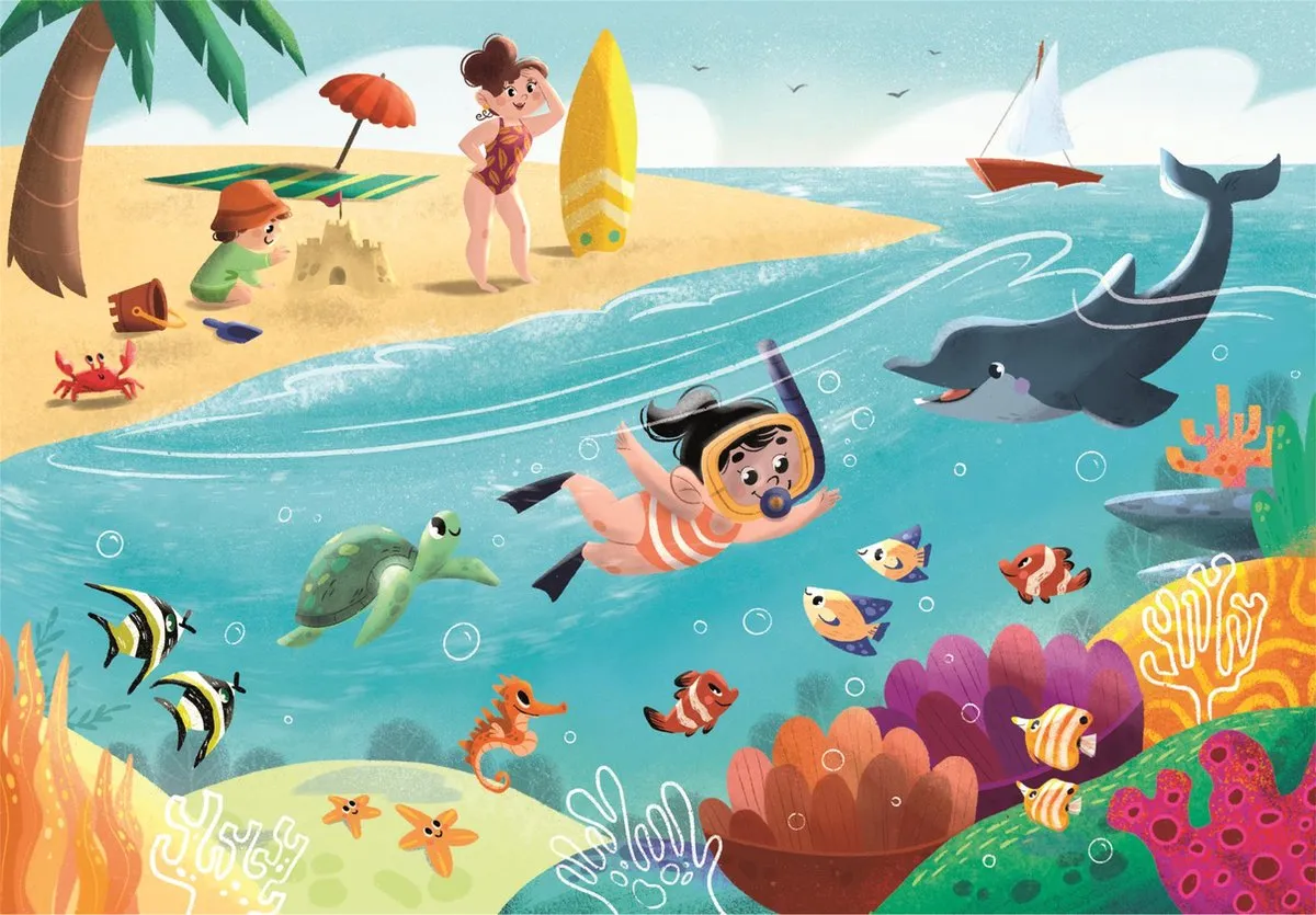 Clementoni Life at Sea Kinderpuzzel 120 Stuks - Multikleur