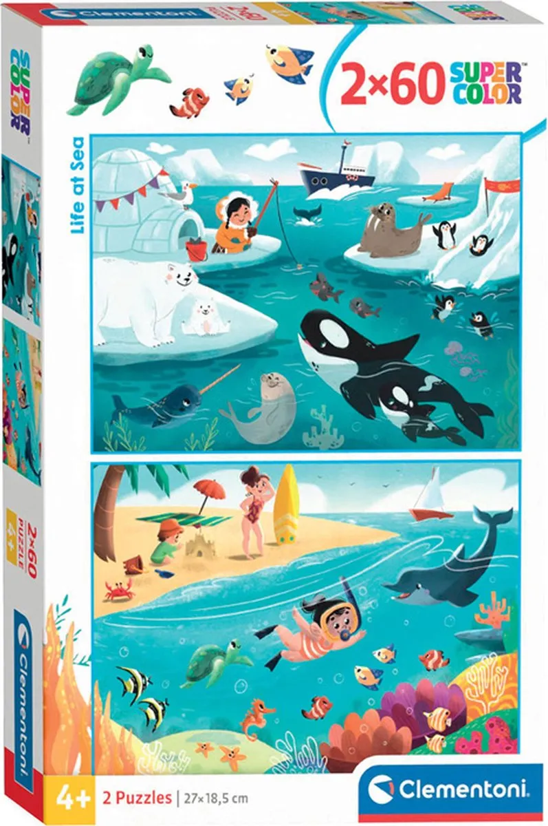 Clementoni Life at Sea Kinderpuzzel 120 Stuks - Multikleur - afbeelding 6 van 6