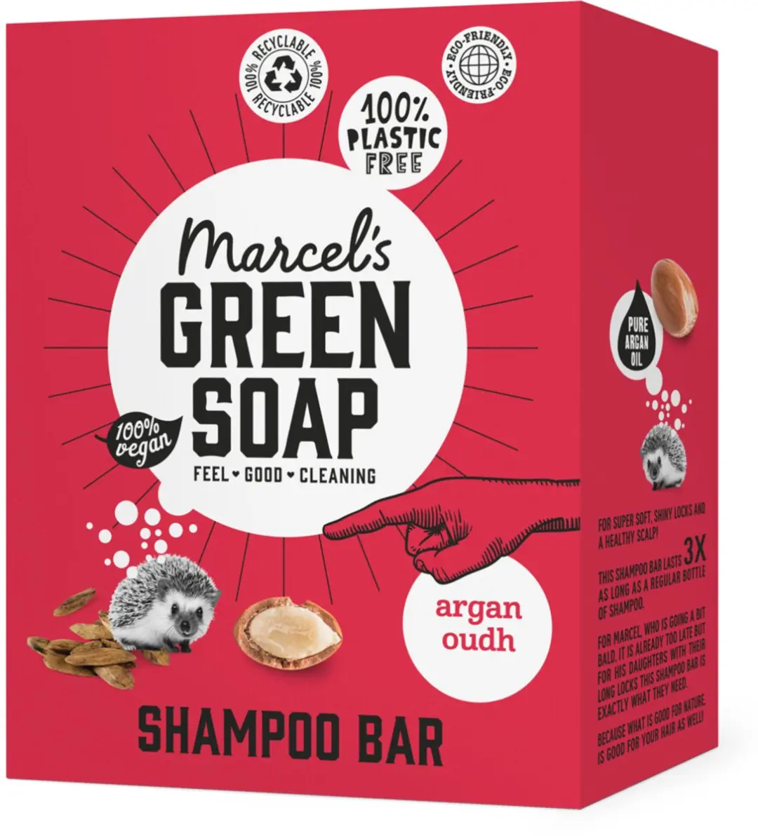 Marcel's Green Soap Shampoobar Argan & Oudh - 5 Stuks