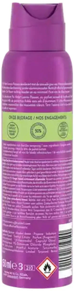Fa Deodorant Spray Violet Leaves Passion 150ml - 4 Stuks