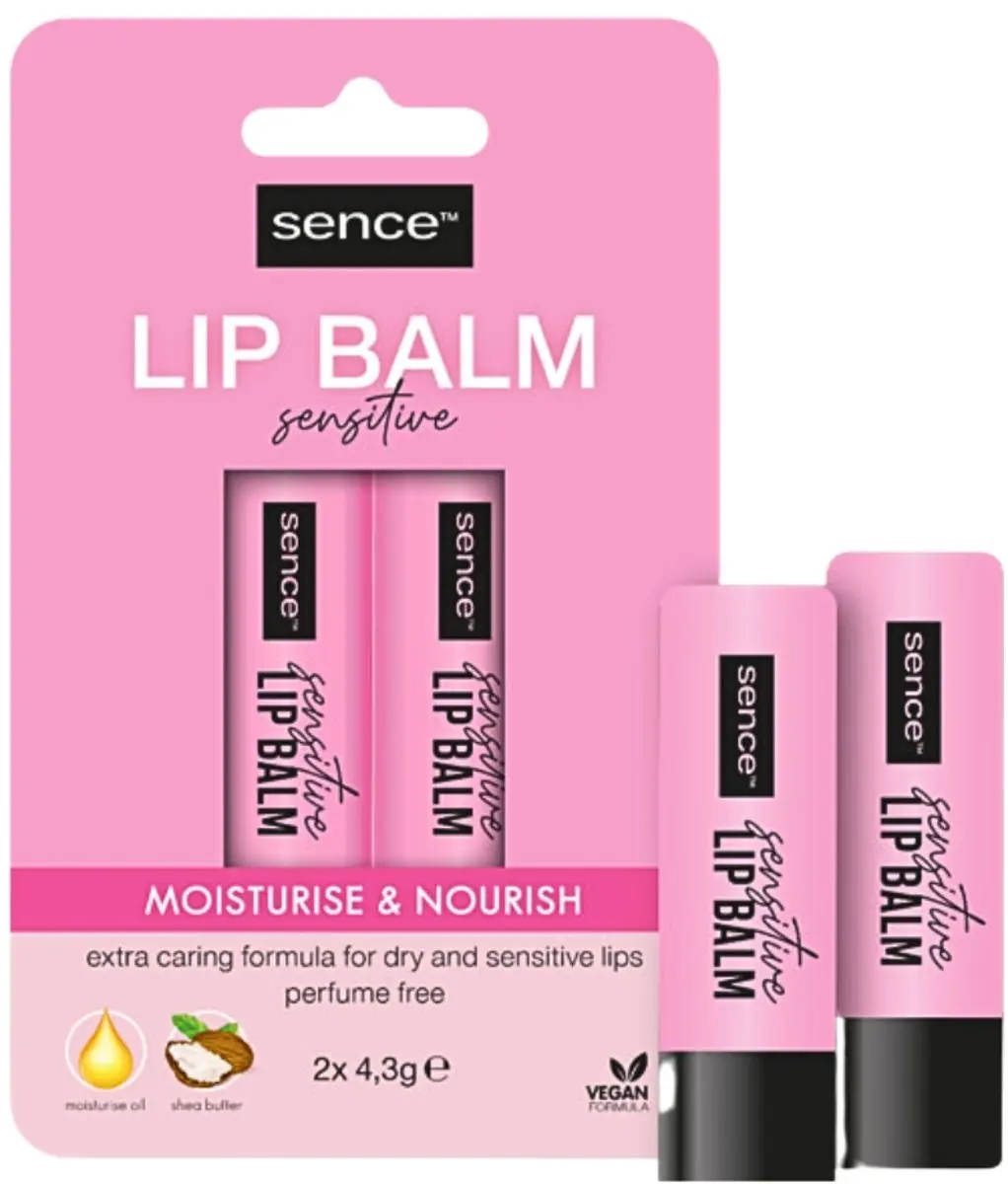 Sence Lippenbalsem Sensitive 2x17g - Roze