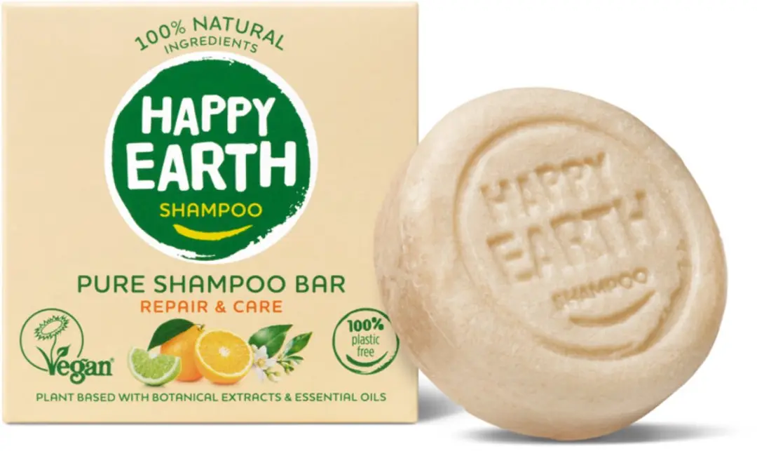 Happy Earth Shampoo Bar Repair & Care 70g - 20 Stuks