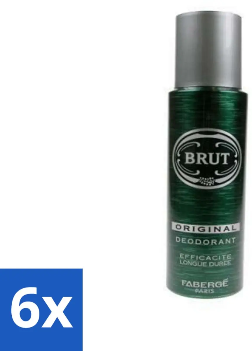 Brut Deospray Original 200ml - 6 Stuks