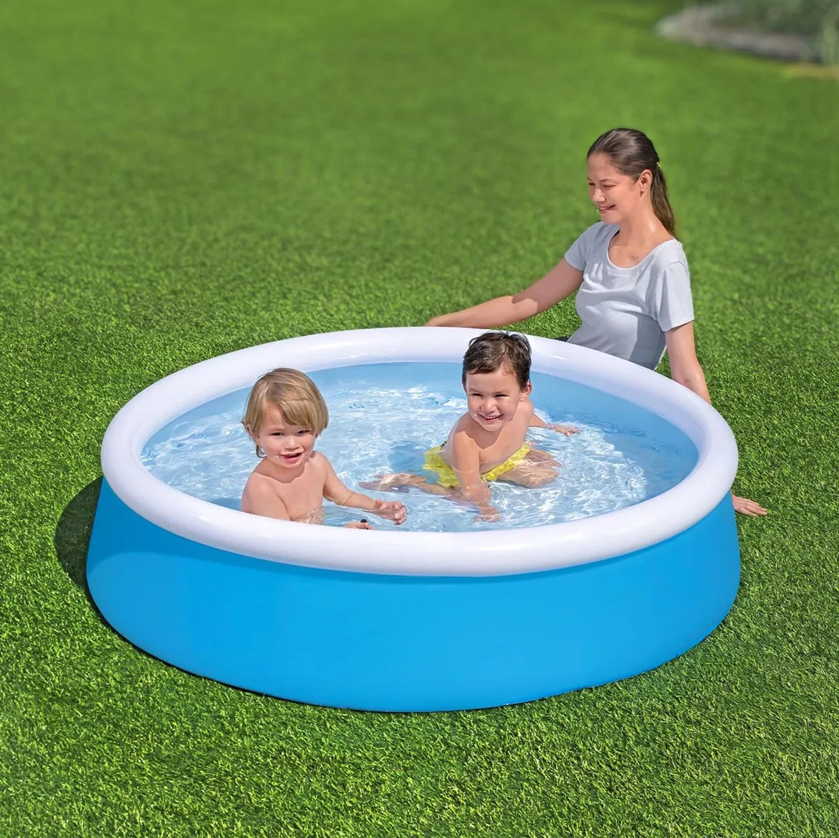Bestway Mini Fast Zwembad 152x38cm - 477L Groen - afbeelding 3 van 5