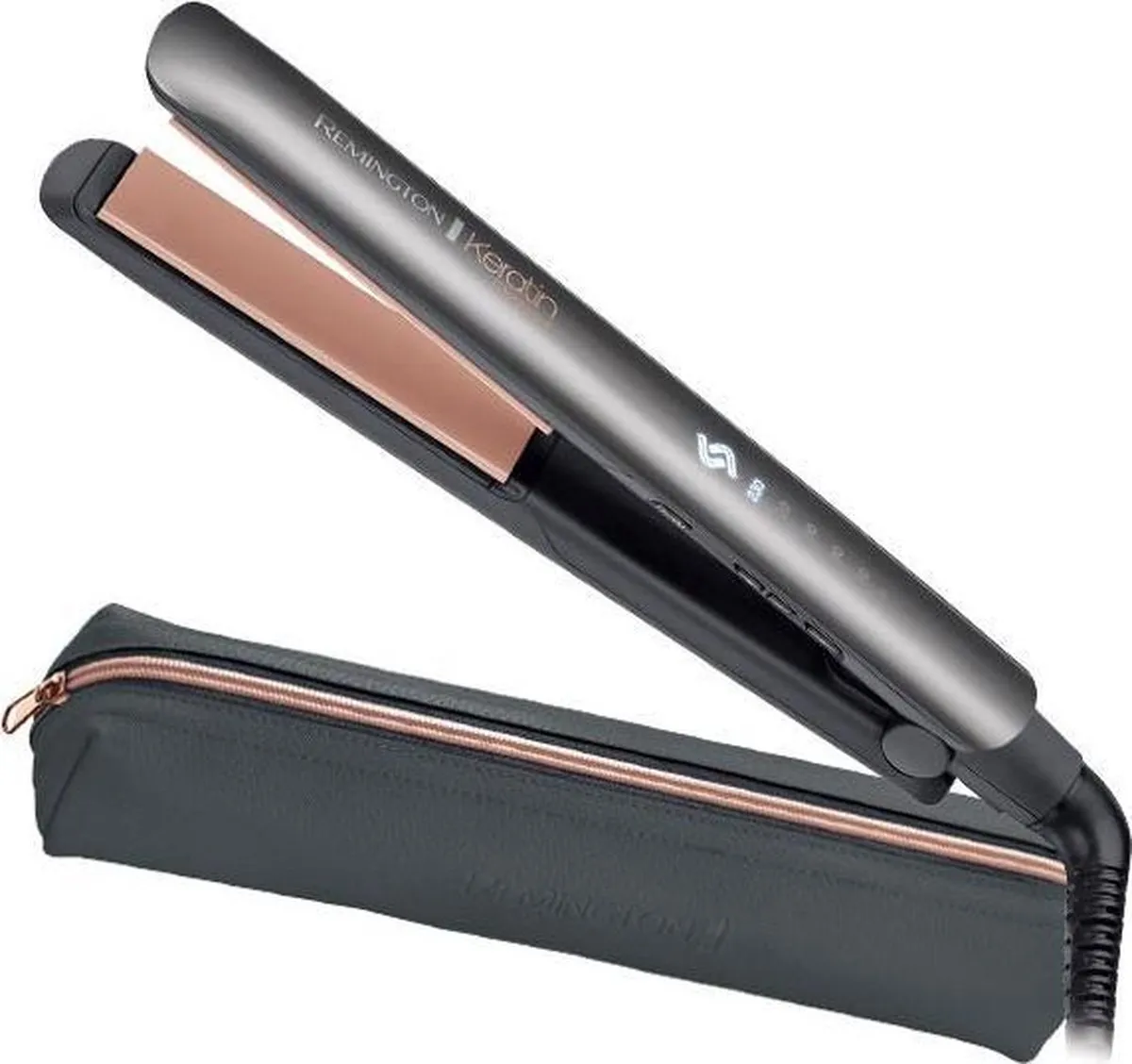 Remington S8598 Keratin Protect Stijltang - 5 standen - Metallic Grijs