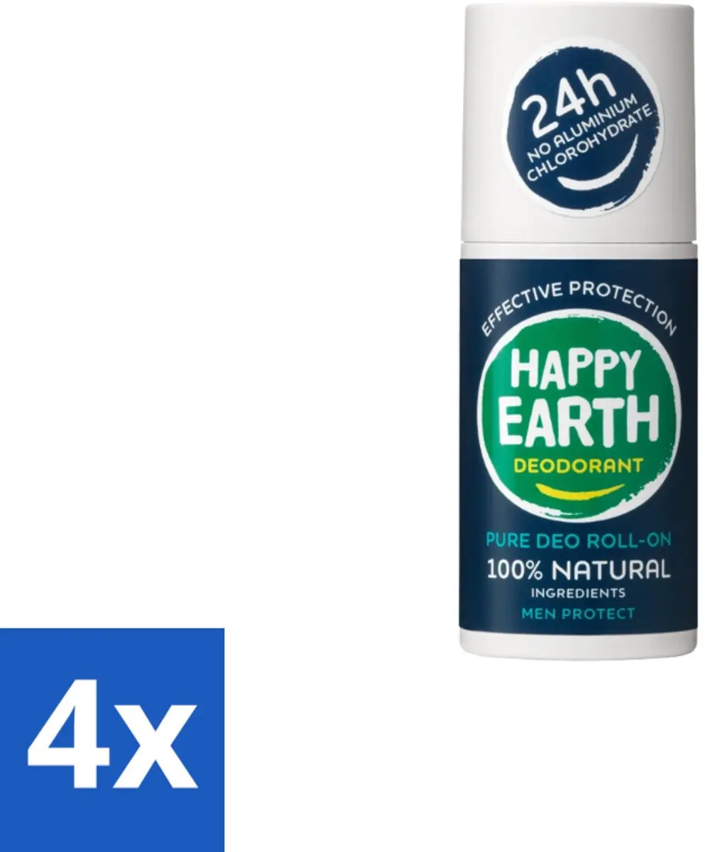 Happy Earth Men Protect Roll-On Deodorant