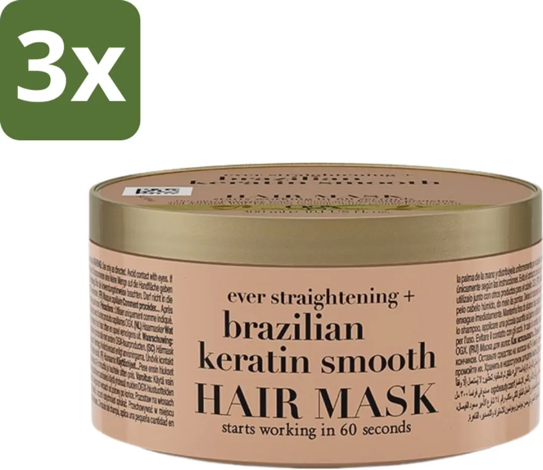 OGX Brazilian Keratin Smooth Haarmasker 300ml