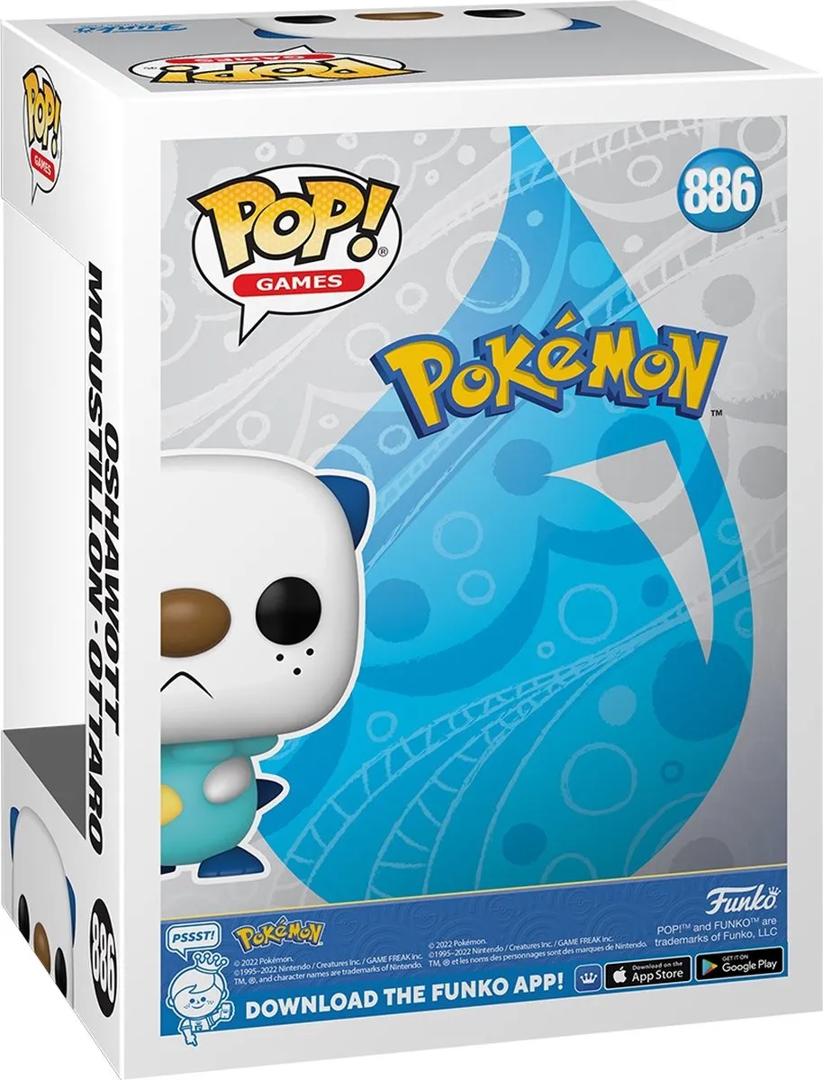 Funko Pop Games Pokémon Oshawott #886 - Multi - afbeelding 6 van 6