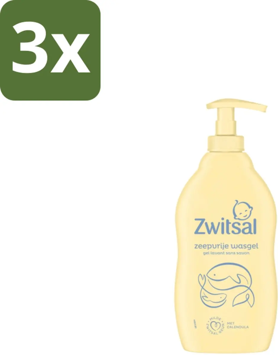 Zwitsal Zeepvrije Wasgel 400ml